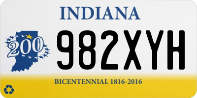 IN license plate 982XYH