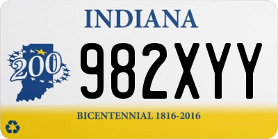 IN license plate 982XYY