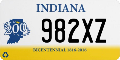 IN license plate 982XZ