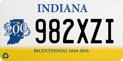 IN license plate 982XZI