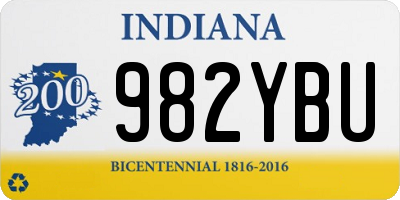 IN license plate 982YBU