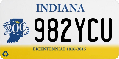 IN license plate 982YCU