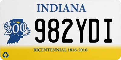 IN license plate 982YDI