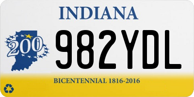 IN license plate 982YDL