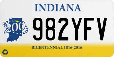 IN license plate 982YFV