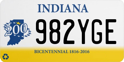 IN license plate 982YGE