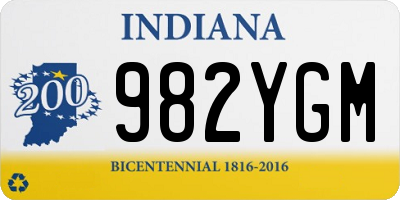 IN license plate 982YGM