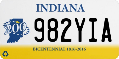 IN license plate 982YIA