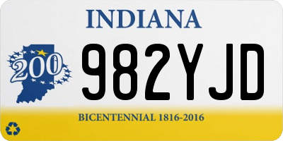 IN license plate 982YJD