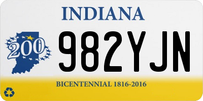 IN license plate 982YJN