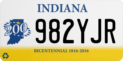 IN license plate 982YJR