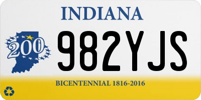 IN license plate 982YJS