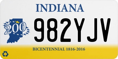 IN license plate 982YJV