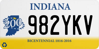 IN license plate 982YKV