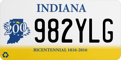 IN license plate 982YLG