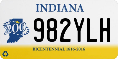 IN license plate 982YLH