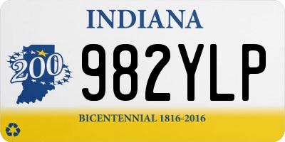 IN license plate 982YLP