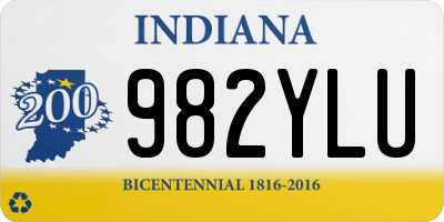 IN license plate 982YLU