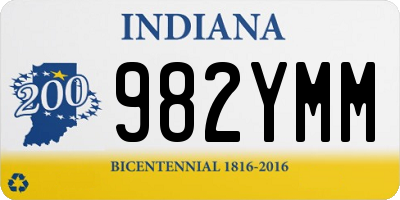 IN license plate 982YMM