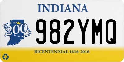 IN license plate 982YMQ