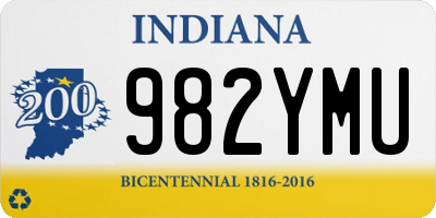 IN license plate 982YMU