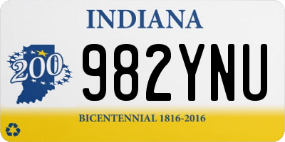 IN license plate 982YNU