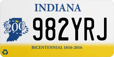 IN license plate 982YRJ