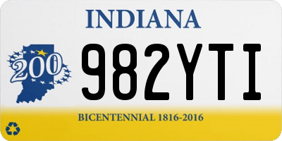 IN license plate 982YTI