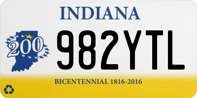 IN license plate 982YTL