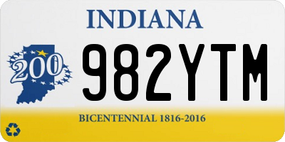 IN license plate 982YTM