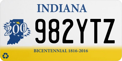 IN license plate 982YTZ