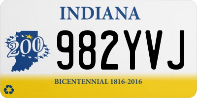 IN license plate 982YVJ