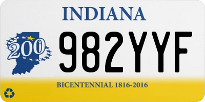 IN license plate 982YYF
