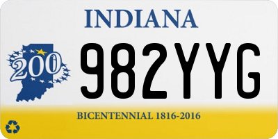 IN license plate 982YYG