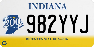 IN license plate 982YYJ