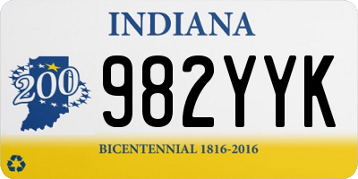 IN license plate 982YYK