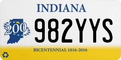 IN license plate 982YYS