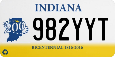 IN license plate 982YYT