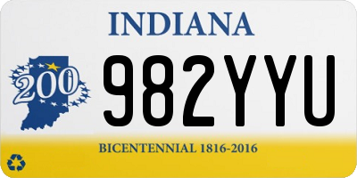 IN license plate 982YYU