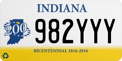 IN license plate 982YYY