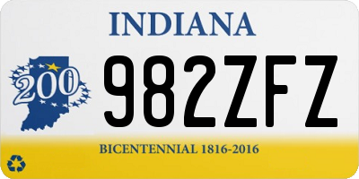 IN license plate 982ZFZ