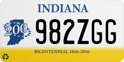 IN license plate 982ZGG