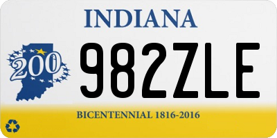 IN license plate 982ZLE