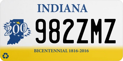 IN license plate 982ZMZ