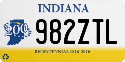 IN license plate 982ZTL