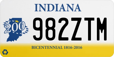 IN license plate 982ZTM