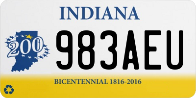 IN license plate 983AEU