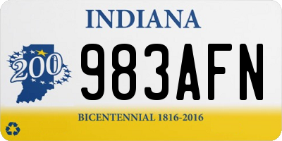 IN license plate 983AFN