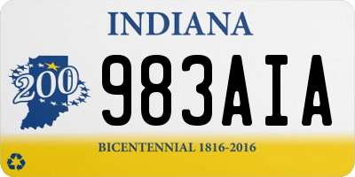 IN license plate 983AIA