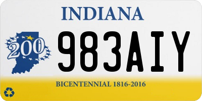 IN license plate 983AIY